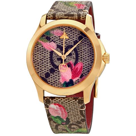 gucci pink blooms watch